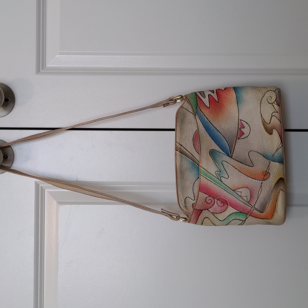 Magnifque Hand Painted Leather Purse